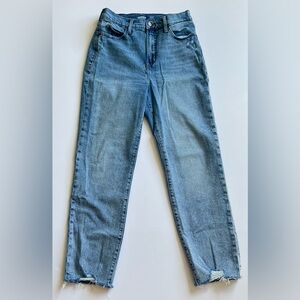 Old Navy Sky Hi Straight Extra High Rise Medium Wash Jeans Womens 6